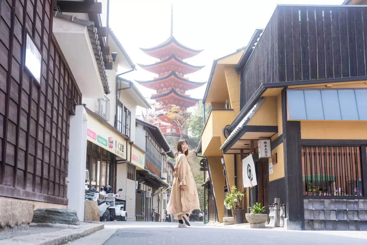 宮島 表参道 商店 街