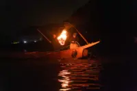 Cormorant fishing on the Nagara River in Gifu